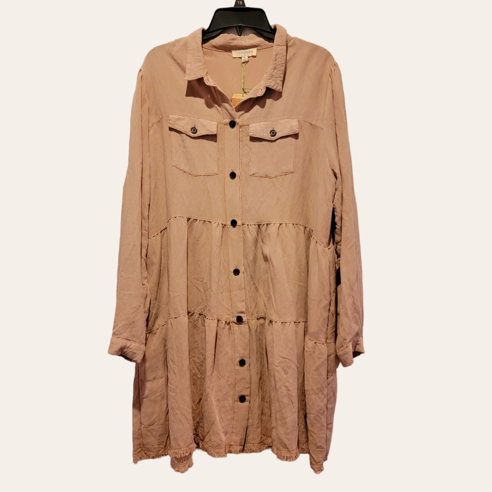 UMGEE Size 1XL Dress Beige in Color. New without tag.